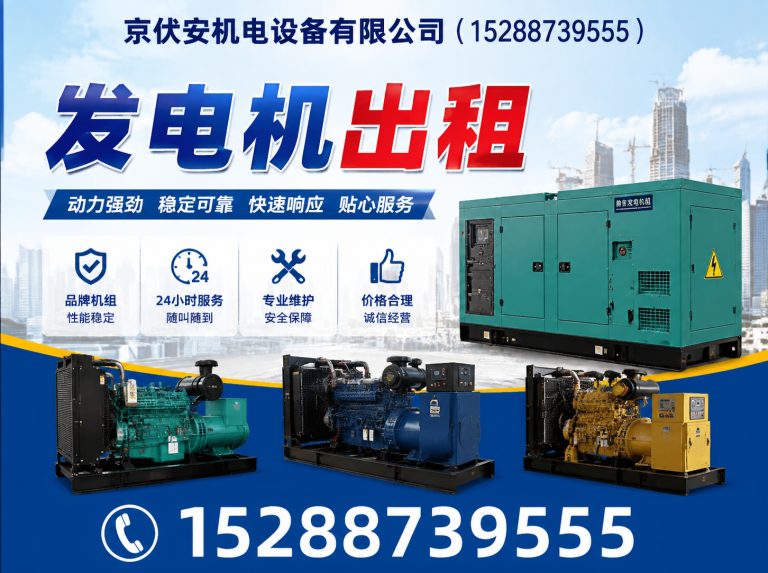 东莞发电机租赁展示图